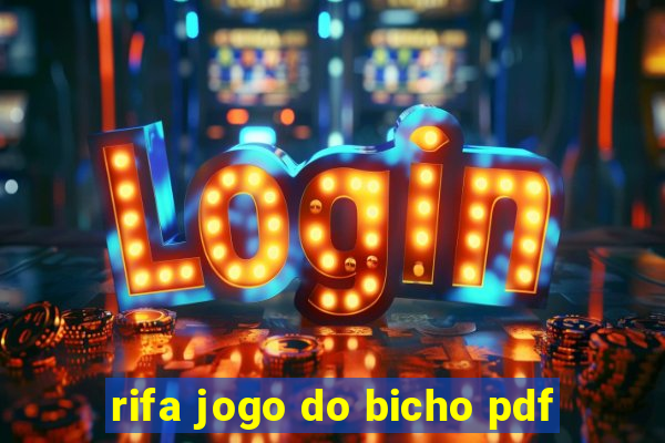 rifa jogo do bicho pdf